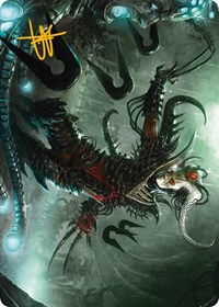 Vraan, Executioner Thane Art Card (Gold-Stamped Signature), Art Series: Phyrexia: All Will Be One