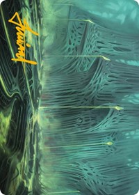 Swamp Art Card (Gold-Stamped Signature), Art Series: Phyrexia: All Will Be One