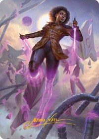 Kaya, Intangible Slayer Art Card (Gold-Stamped Signature), Art Series: Phyrexia: All Will Be One