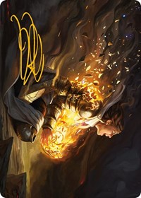 Vanish into Eternity Art Card (Gold-Stamped Signature), Art Series: Phyrexia: All Will Be One