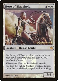 Hero of Bladehold, Prerelease Cards