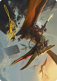 Skyhunter Strike Force Art Card (Gold-Stamped Signature), Art Series: Phyrexia: All Will Be One