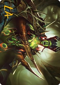 Maze's Mantle Art Card (Gold-Stamped Signature), Art Series: Phyrexia: All Will Be One