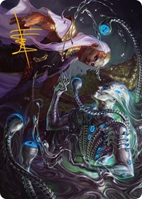 Mirage Mockery Art Card (Gold-Stamped Signature), Art Series: Phyrexia: All Will Be One