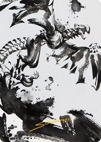 Quicksilver Fisher Art Card (Gold-Stamped Signature), Art Series: Phyrexia: All Will Be One