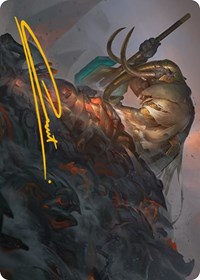 Against All Odds Art Card (Gold-Stamped Signature), Art Series: Phyrexia: All Will Be One