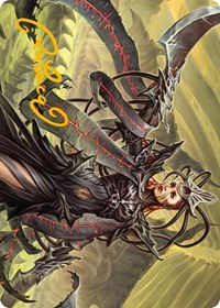 Testament Bearer Art Card (Gold-Stamped Signature), Art Series: Phyrexia: All Will Be One