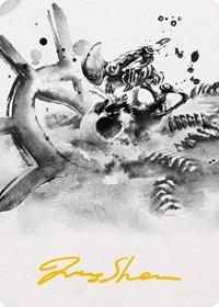 Myr Convert Art Card (Gold-Stamped Signature), Art Series: Phyrexia: All Will Be One