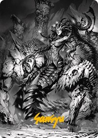Vraska, Betrayal's Sting Art Card (Gold-Stamped Signature), Art Series: Phyrexia: All Will Be One