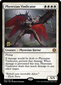 Phyrexian Vindicator, Prerelease Cards
