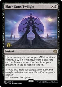 Black Sun's Twilight, Prerelease Cards