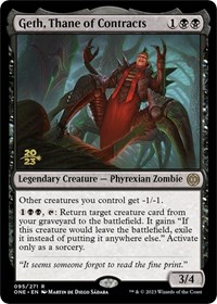 Geth, Thane of Contracts, Prerelease Cards