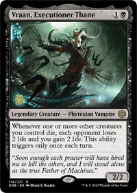 Vraan, Executioner Thane, Prerelease Cards