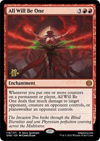 All Will Be One, Prerelease Cards