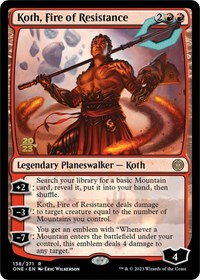 Koth, Fire of Resistance, Prerelease Cards