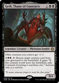 Geth, Thane of Contracts, Promo Pack: Phyrexia: All Will Be One