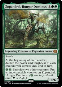 Zopandrel, Hunger Dominus, Promo Pack: Phyrexia: All Will Be One