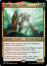 Migloz, Maze Crusher, Promo Pack: Phyrexia: All Will Be One