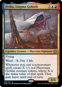 Ovika, Enigma Goliath, Promo Pack: Phyrexia: All Will Be One