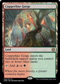 Copperline Gorge, Promo Pack: Phyrexia: All Will Be One