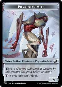 Phyrexian Mite (011) // The Hollow Sentinel Double-sided Token, Phyrexia: All Will Be One