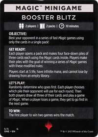 Magic Minigame: Booster Blitz, Phyrexia: All Will Be One