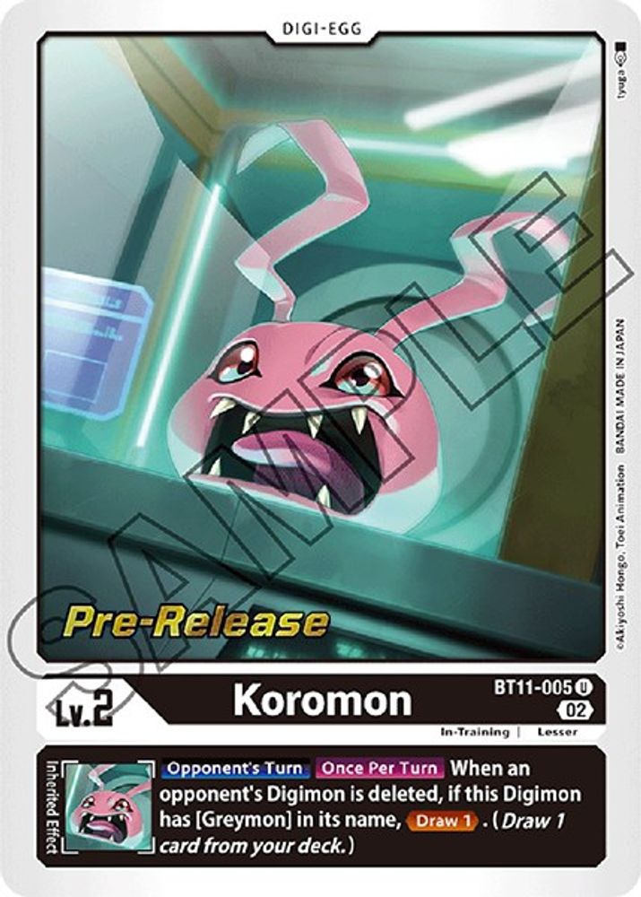 Koromon, Foil, front