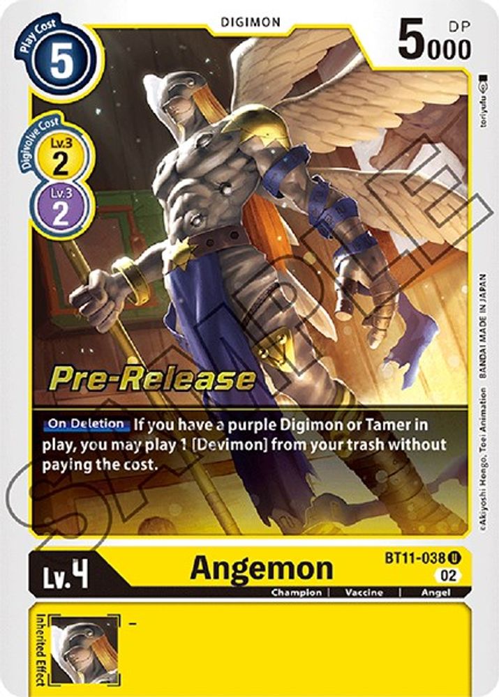 Angemon, Foil, front