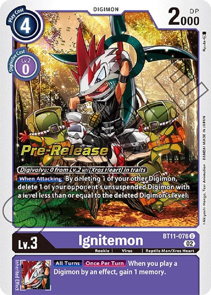 Ignitemon, Foil, front
