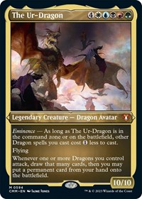 The Ur-Dragon (Foil Etched), Commander Masters