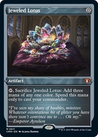 Jeweled Lotus (Foil Etched), Commander Masters