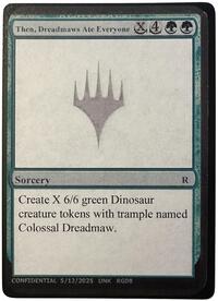 Then, Dreadmaws Ate Everyone, Un-Known Event Playtest Cards