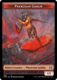 Phyrexian Goblin // The Hollow Sentinel Double-Sided Token, Phyrexia: All Will Be One