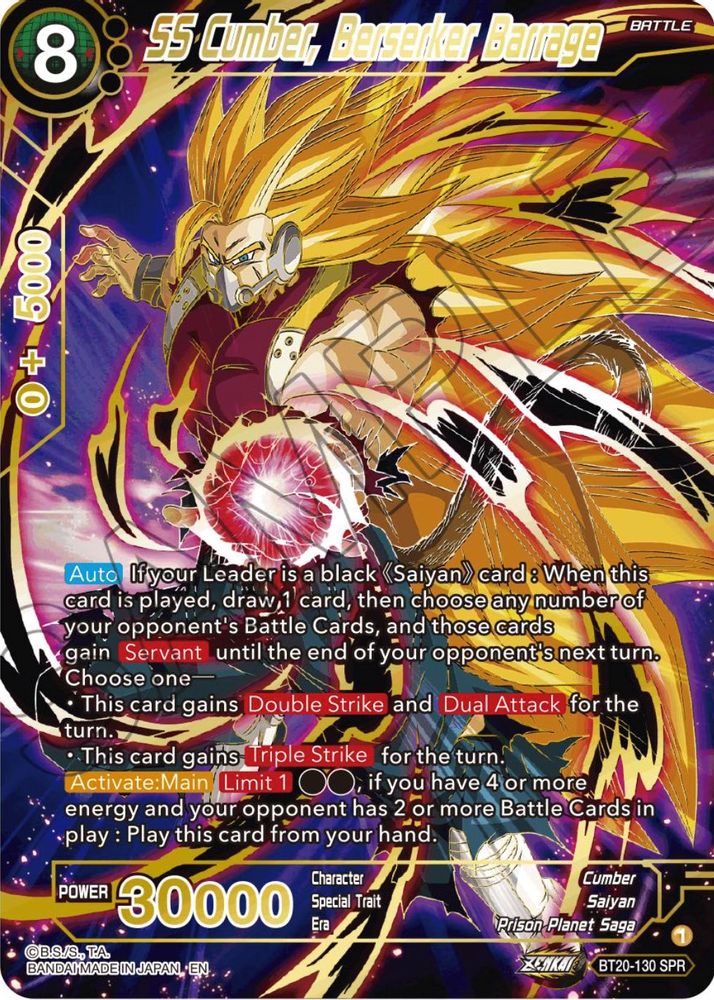 SS Cumber, Berserker Barrage (SPR), Foil, front