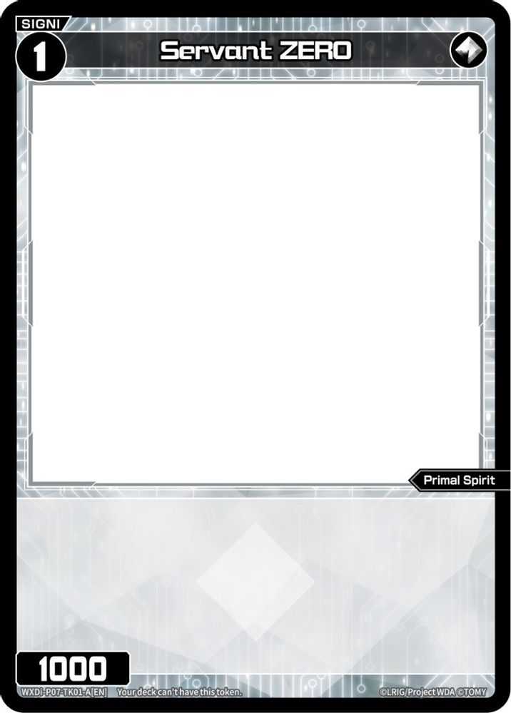 Servant ZERO (Non-Foil) // [Virus] (Non-Foil), Standard, front