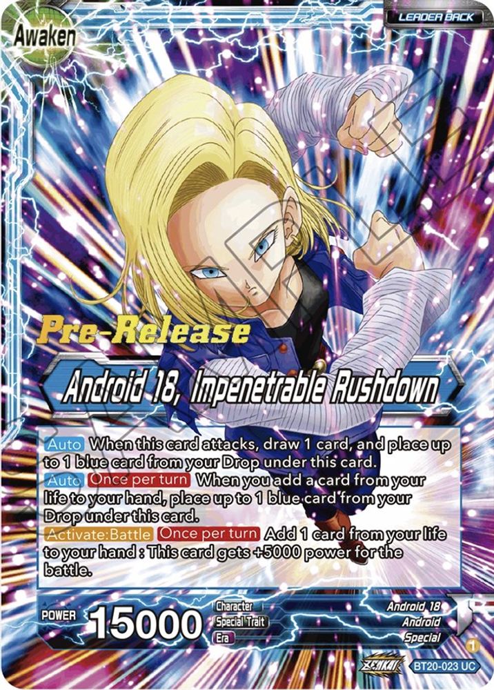 Android 18 // Android 18, Impenetrable Rushdown, Standard, front