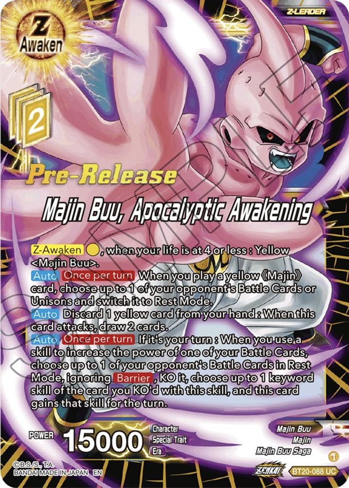 Majin Buu, Apocalyptic Awakening, Standard, front