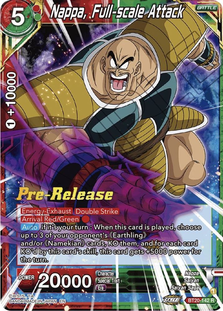 Nappa, Full-scale Attack, Standard, front