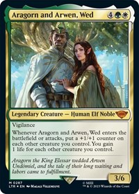 Aragorn and Arwen, Wed, Universes Beyond: The Lord of the Rings: Tales of Middle-earth