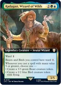 Radagast, Wizard of Wilds (Extended Art), Commander: The Lord of the Rings: Tales of Middle-earth