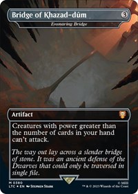 Bridge of Khazad-dum - Ensnaring Bridge (Surge Foil), Commander: The Lord of the Rings: Tales of Middle-earth