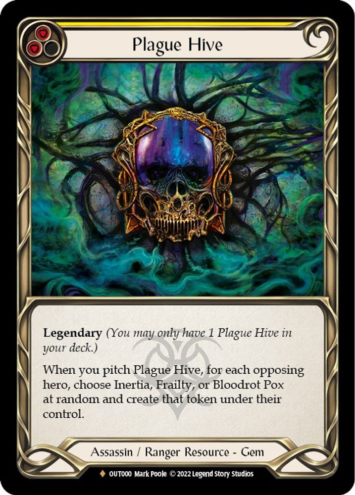 Plague Hive, Cold-foil, front