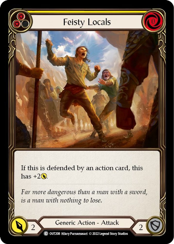 Feisty Locals (Yellow), Standard, front