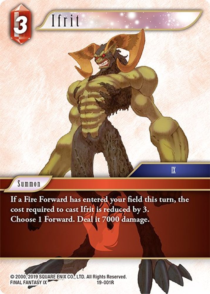 Ifrit, Standard, front