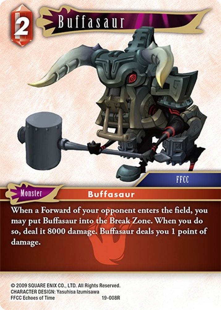 Buffasaur, Standard, front