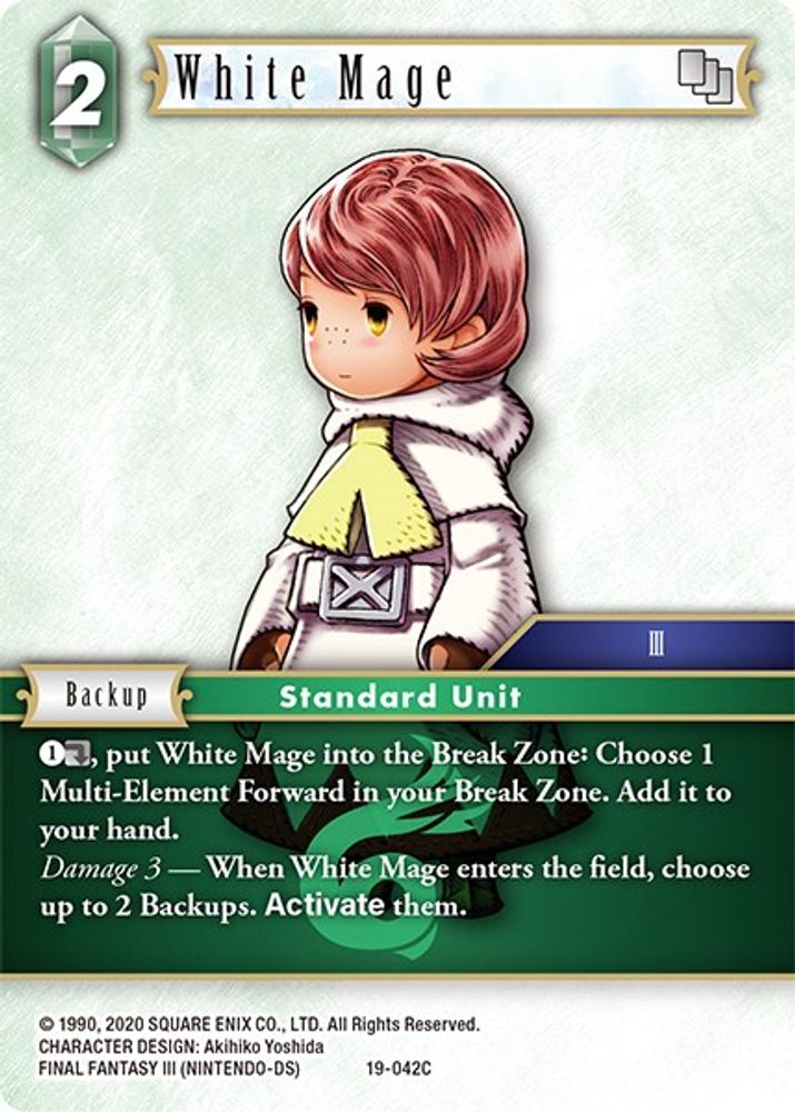 White Mage (19-042C), Standard, front