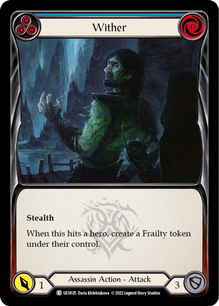 Wither (Blue), Standard, front