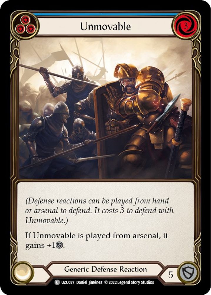Unmovable (Blue), Standard, front