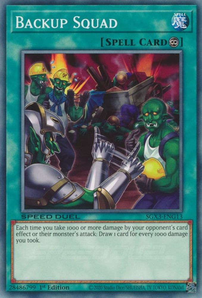 Backup Squad, 1st-edition, front