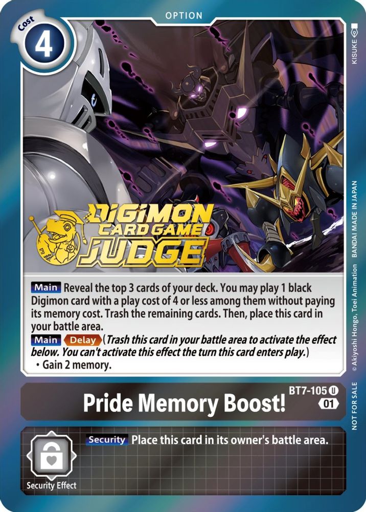 Pride Memory Boost! (Judge Pack 3), Foil, front